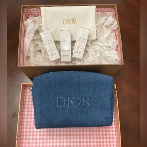 Dior pouch with 3 beauty products
